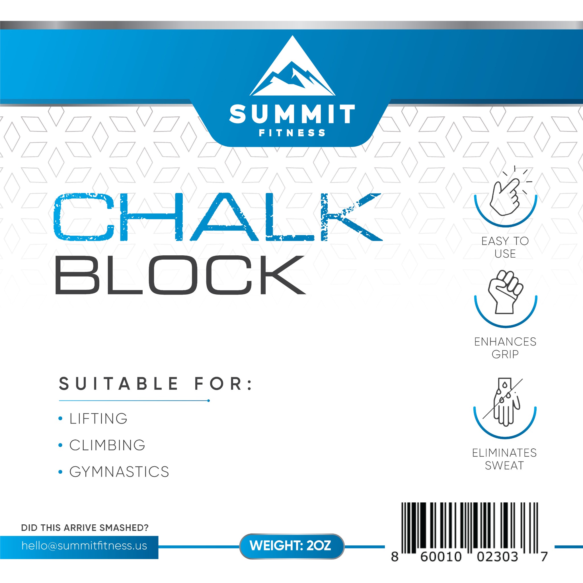 Block chalk label