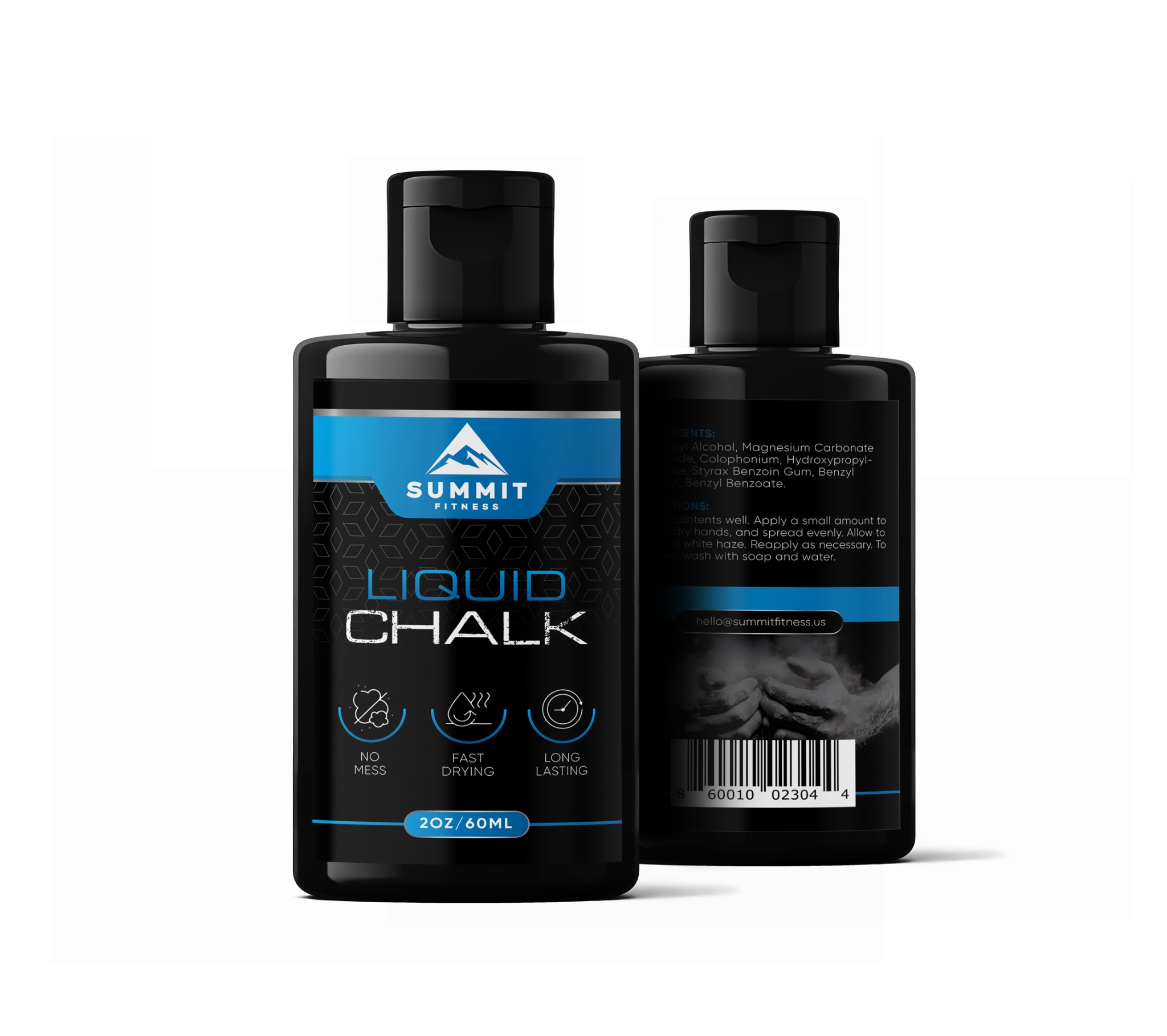 Summit Fitness liquid chalk packaging