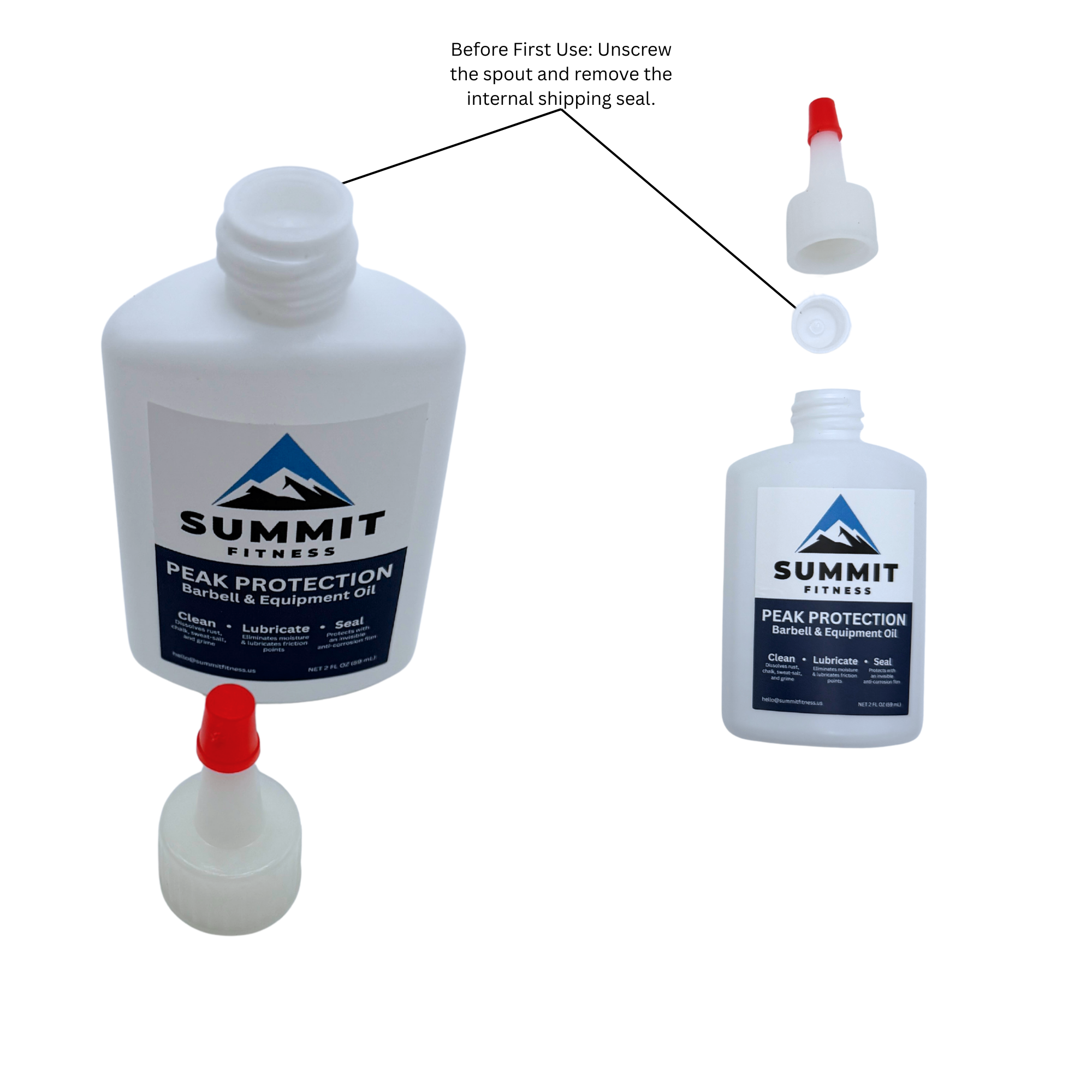Oil bottle shipping seal instructions